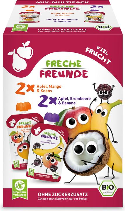 Image du produit Freche Freunde Mélange de fruits BIO 4 x 100 g (480 g)