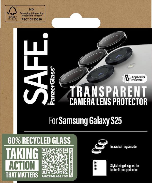Actual product image PanzerGlass Safe. (1 Piece, Samsung Galaxy S25)