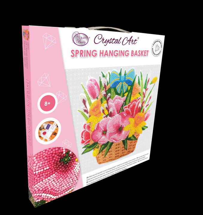 Image du produit Craft Buddy Printemps, 30x30cm Crystal Art Panier suspendu