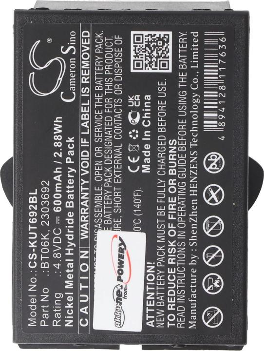 Immagine prodotto AccuCell Batteria Ikusi TM70, BT06K (4.80 V, 600 mAh)