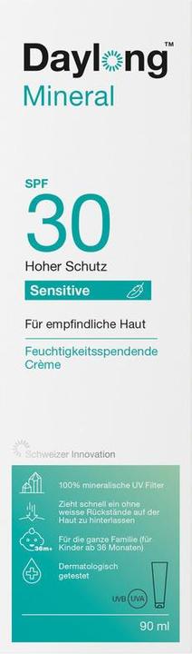 Image du produit Daylong Sensitive Mineral Crème SPF30 crème (Crème solaire, SPF 30, 90 ml, 129 g)