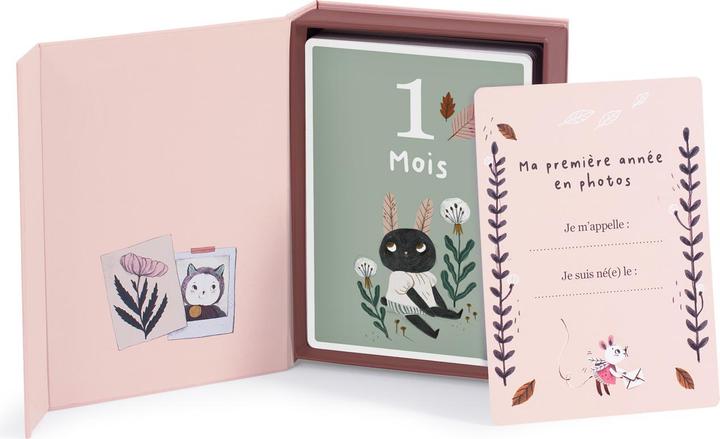 Produktbild Moulin Roty Meilensteinkarten "Meine ersten 12 Monate" (Französisch), Après la Pluie