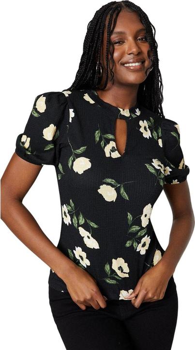 Actual product image Dorothy Perkins Womens/Ladies Keyhole Puff Sleeve Top (S)
