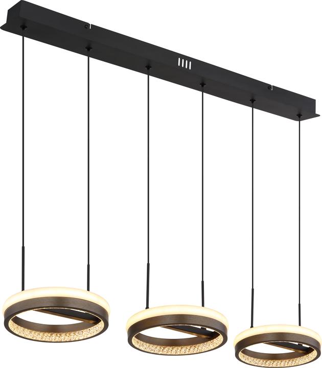 Produktbild Globo Hängeleuchte Metall Schwarz Matt, 1xled
