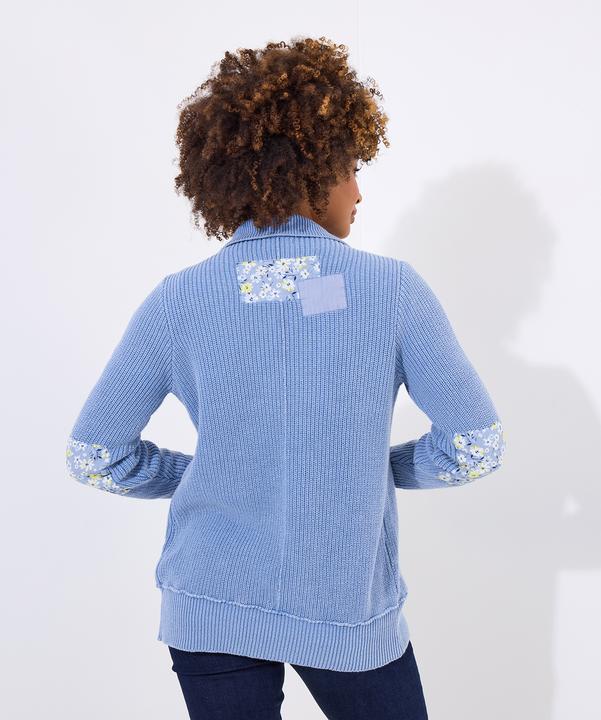 Actual product image Joe Browns Floral Patchwork Ribbed Cardigan (L)