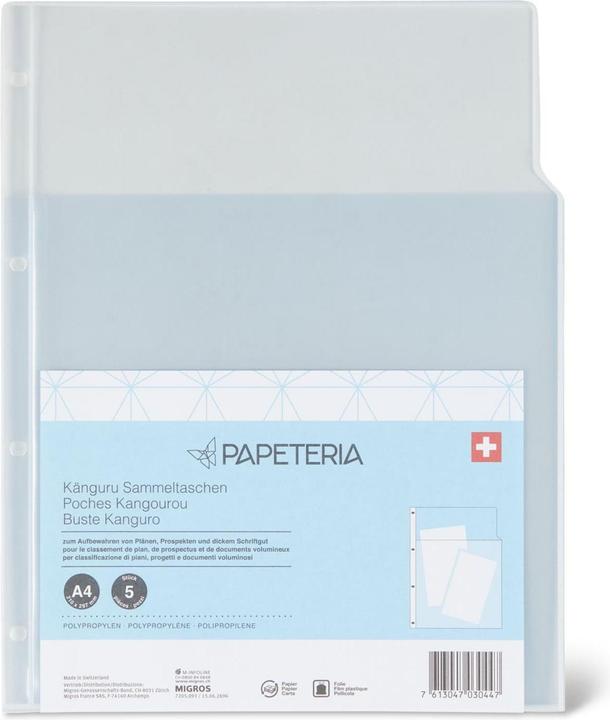 Produktbild Papeteria Zeigetaschen Känguru (A4, 5 x)