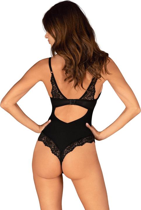 Actual product image Obsessive Bellastia Teddy with Underwire Cups - Black (L, XL)