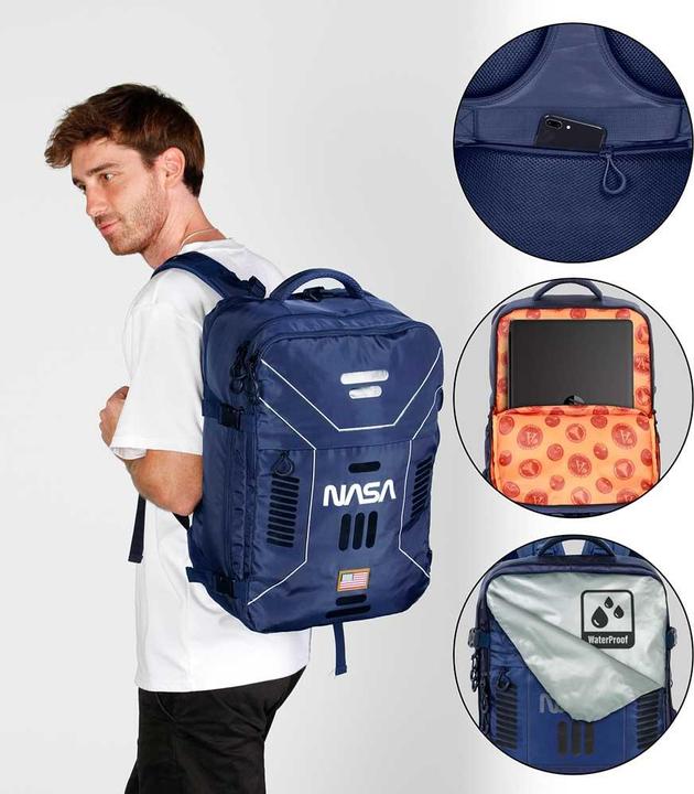 Actual product image Karactermania Large Mercury Travel Backpack 47x23x33cm Spaceship