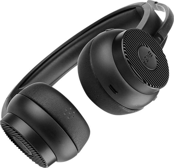Produktbild Eksa H16 Computer On Ear Headset Bluetooth® Schwarz Noise Cancelling, Mikrofon (Kabellos, USB-A)