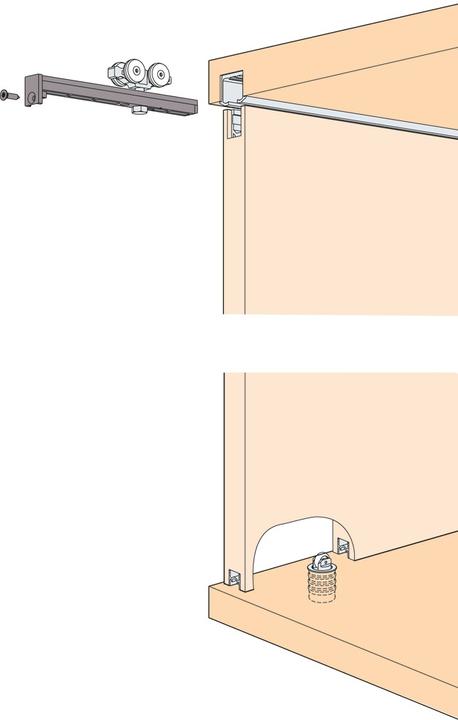 Produktbild HAWA Schiebetürbeschläge -CLIPO 36 HM, Inslide