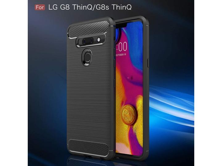 Produktbild Screenguard LG G8S ThinQ Hülle Carbon Brushed Soft TPU (LG G8s ThinQ)