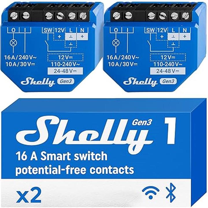 Actual product image Shelly 1 Gen3 x2 (Switch actuator)
