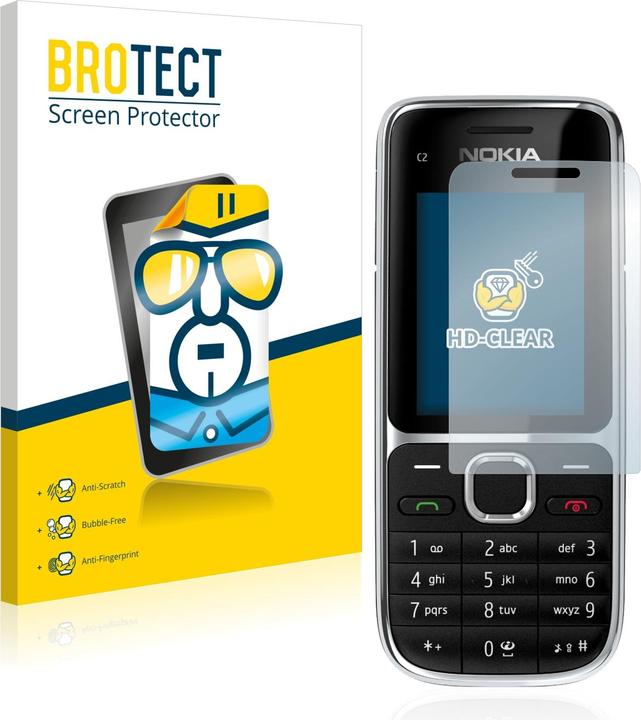 Actual product image BROTECT Screen Protector Clear (2 Piece, Nokia X2-01)