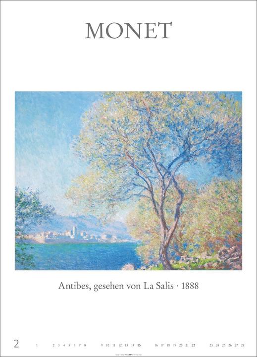 Produktbild Poster Art Kalender 2026 - Monet, Van Gogh, Matisse, Kandinsky (49 x 68 cm, Deutsch)