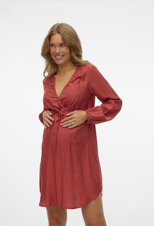 Actual product image Mamalicious Regular fit V-neck Elasticated cuffs Short dress Dress (M)