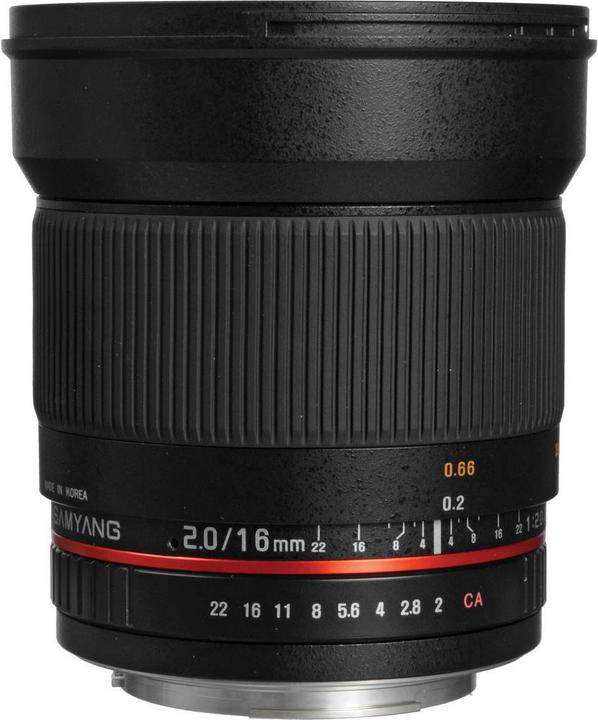 Actual product image Samyang MF 16mm f/2.0 ED AS UMC CS Canon M (Canon EF-M, APS-C / DX)