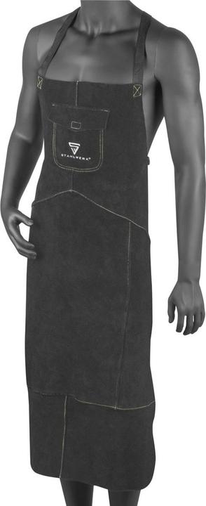 Actual product image Stahlwerk welding apron made of high quality split leather for welding (XL)