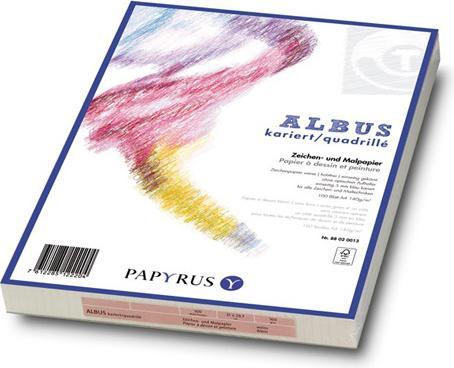 Produktbild Papyrus ALBUS - Zeichen- und Malpapiere (A4, Kariert)