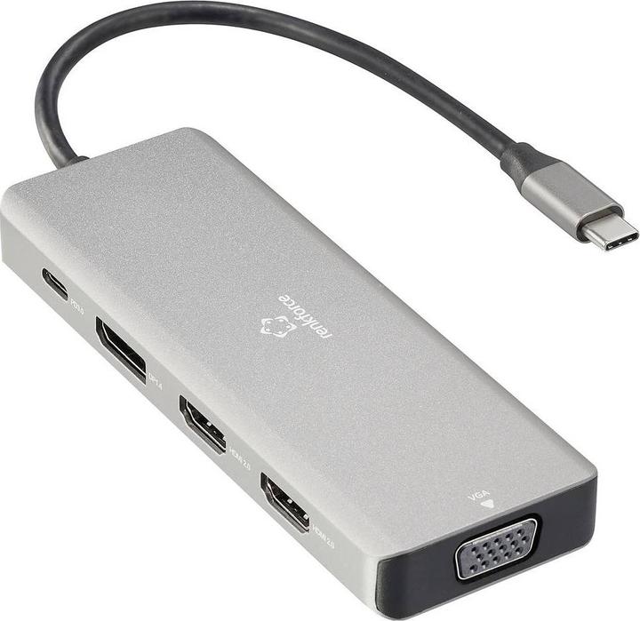Renkforce USB-C® Dockingstation RF-DKS-906 Passend für Marke Dockingstations: U (USB-C, 4 Ports)