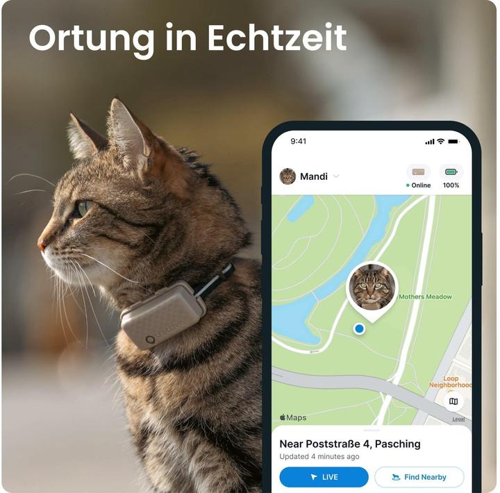 Produktbild Tractive GPS Mini (One Size, Katze, Allgemein)