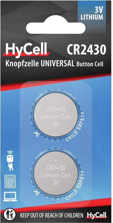 Image du produit HyCell CR 2430 Lithium (2 pcs, CR2430, 300 mAh)