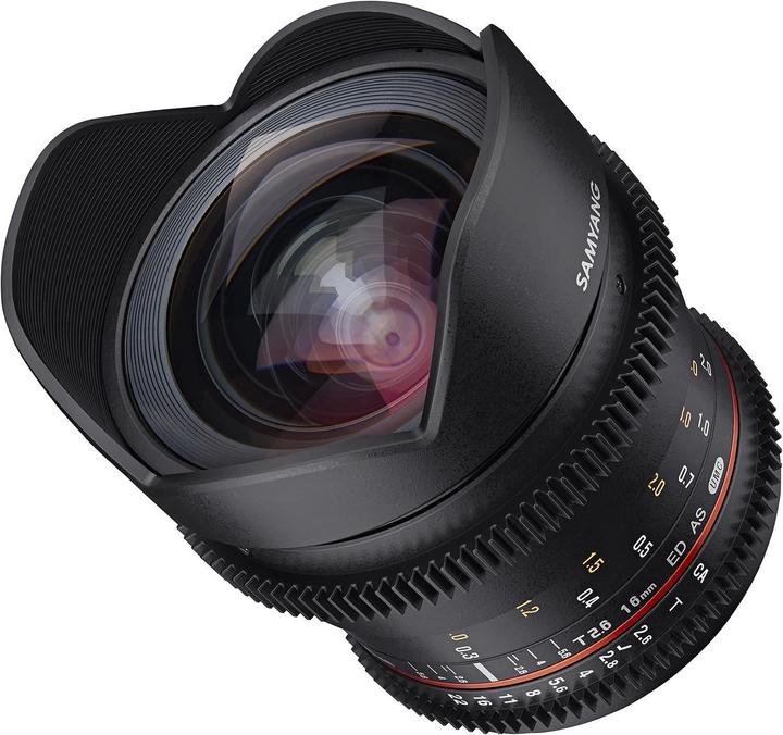 Image du produit Samyang 16mm T2.6 VDSLR MFT (Micro Four Thirds, Plein format)