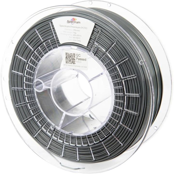 Immagine prodotto Filamento PCTG Grigio Ferro 1.0kg 1.75mm (PCTG, 1.75 mm, 1000 g, Grigio)