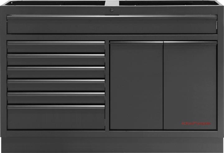 Produktbild Kraftwerk MOBILIO BLK Kombi breit Lochwand Edelstahl