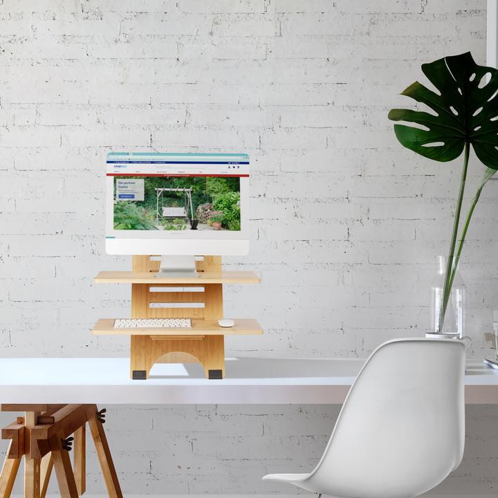 Actual product image Relaxdays Standing desk attachment (60 x 61 x 61 cm)