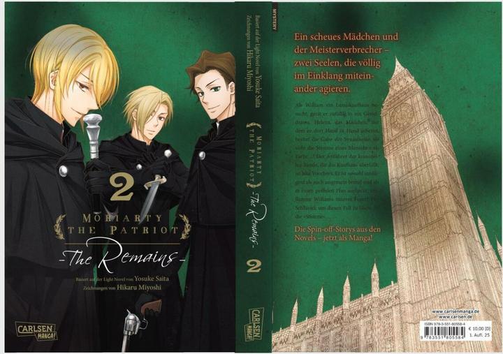 Immagine prodotto Moriarty the Patriot: The Remains 2 (Tedesco, Yosuke Saita, Hikaru Miyoshi, 2025)
