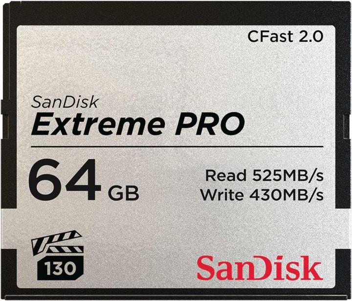 Produktbild SanDisk CFast Card Extreme Pro 64GB (64 GB, CFast 2.0)