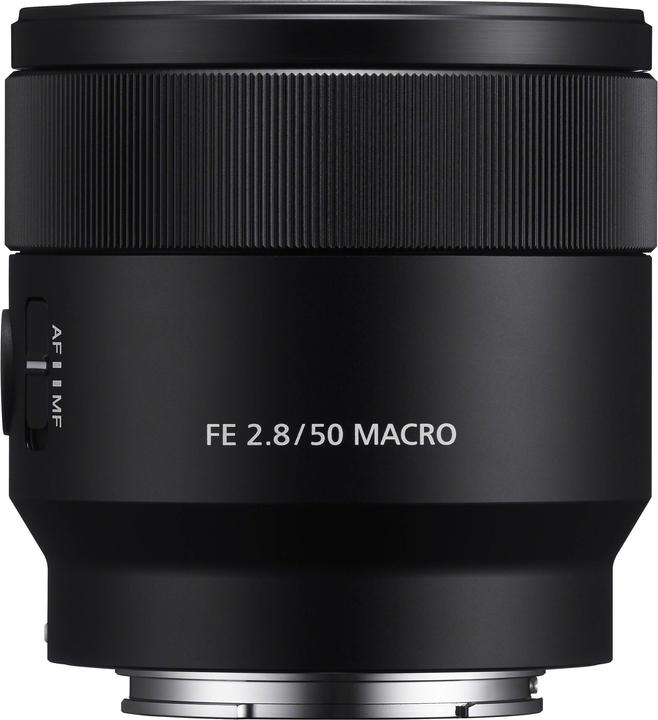 Actual product image Sony FE 50mm f/2.8 Macro (Sony E, APS-C / DX, full size)