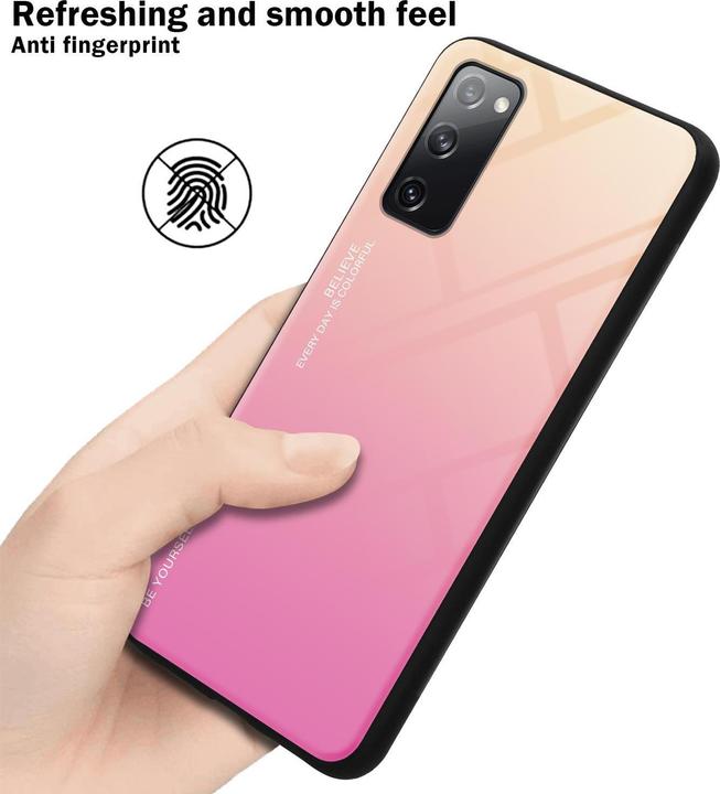 Actual product image Cadorabo TPU 2 colors glass cover (Samsung Galaxy S20 FE)