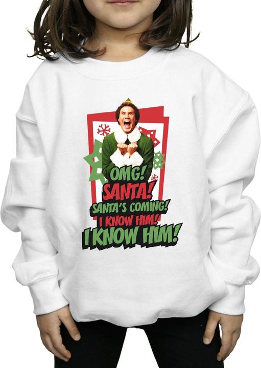 Immagine prodotto Elf OMG Santa Felpa Ragazze (140, 146)