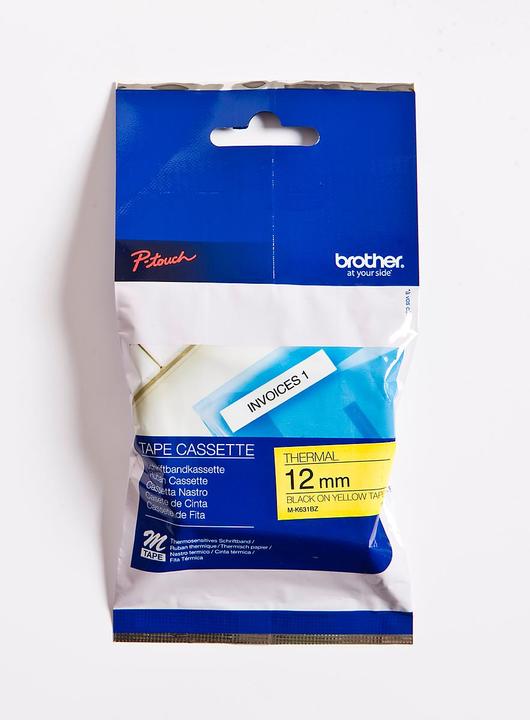 Immagine prodotto Brother M-K631bz (1.20 cm, Giallo, Nero)