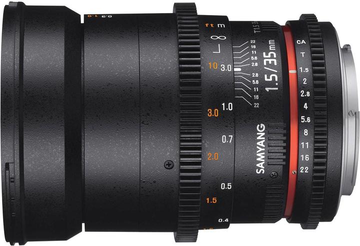 Actual product image Samyang 35mm T1.5 VDSLR II MFT (Micro Four Thirds, full size, APS-C / DX)