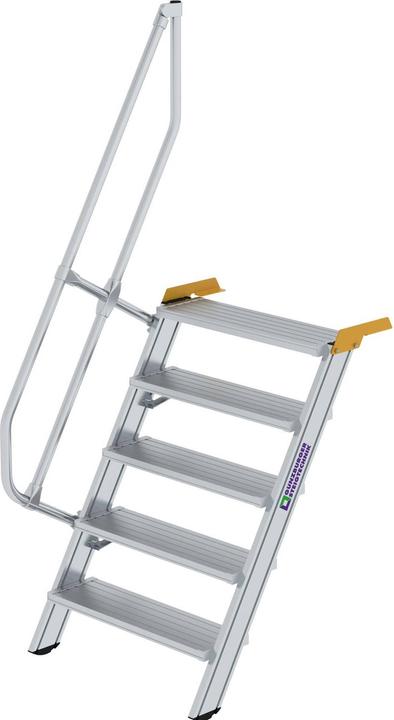 Actual product image Munk Stairs 60° Step width 800 mm 5 steps Aluminium ribbed (94.10 cm)