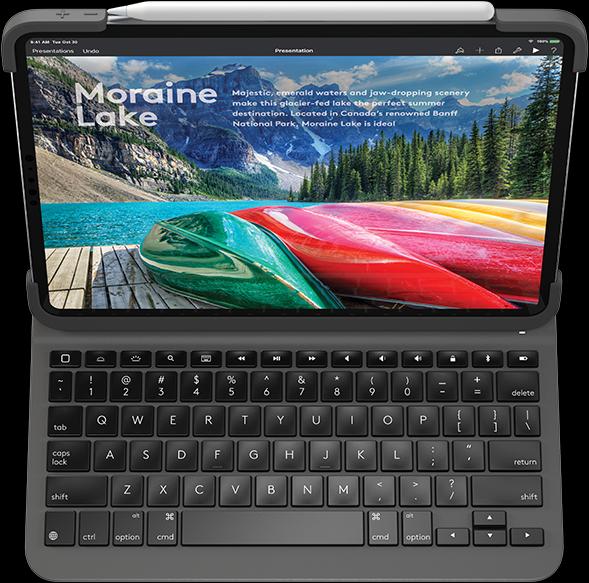 Actual product image Logitech Slim Folio Pro (CH, iPad Pro 11 2018 (1. Gen), iPad Pro 11 2020 (2. Gen), iPad Pro 11 2021 (3rd Gen), iPad Pro 11 2022 (4th Gen))