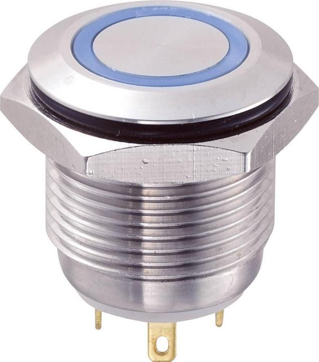 Produktbild Tru Components 701855 GQ16F-10E/J/B/12V Vandalismusgeschützter Drucktaster 48 V/