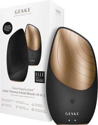 Konjac Sponge Soniczna szczoteczka termiczna do twarzy 6w1 Geske z Aplikacją (szary)