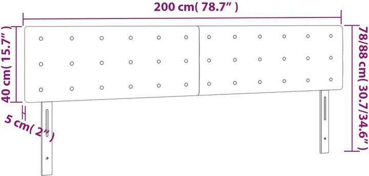 Actual product image VidaXL Kalli (200 x 5 x 88 cm)