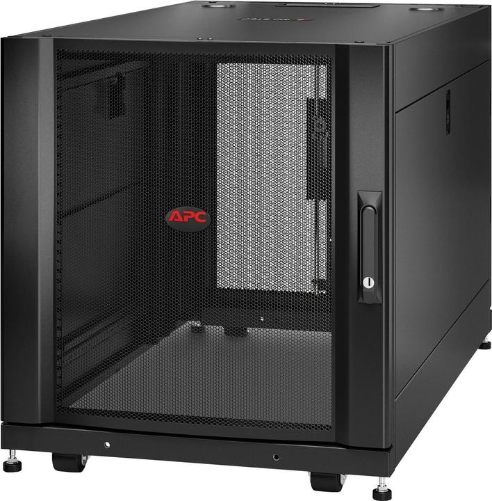 Image du produit APC NetShelter SX - Armoire pour réseau - noir - 12U - 48.3 cm (19") - pour P/N : SURT48RMXLBP (10.87 HE, Rack 19 pouces)