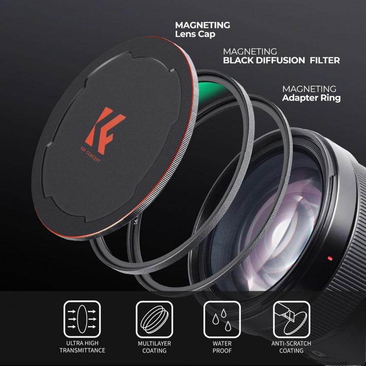 Produktbild K&F Concept Magnetic 1/4 Black Mist Filter Nano X 49mm (KF-1816) (49 mm)