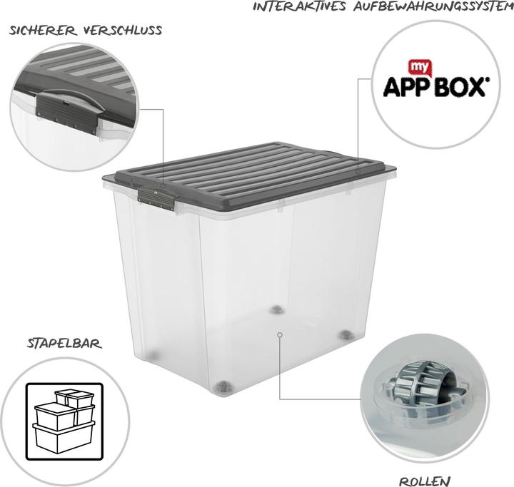 Image du produit Rotho Compact (57 x 39,5 x 43,5 cm, 70 l)