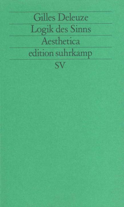 Produktbild Logik des Sinns (Deutsch, Gilles Deleuze, 1993)
