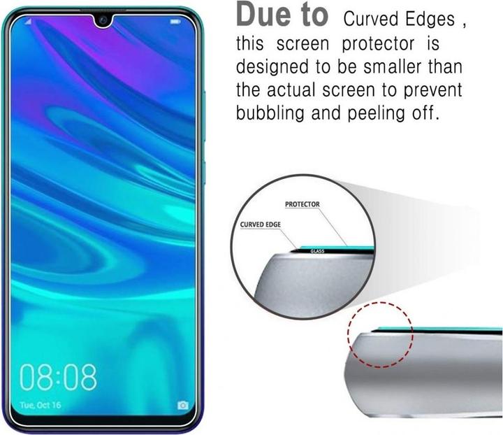 Actual product image Screenguard Huawei P Smart+ 2019 bulletproof glass protective film Case Friendly Design (1 Piece, Huawei P Smart+ (2019))