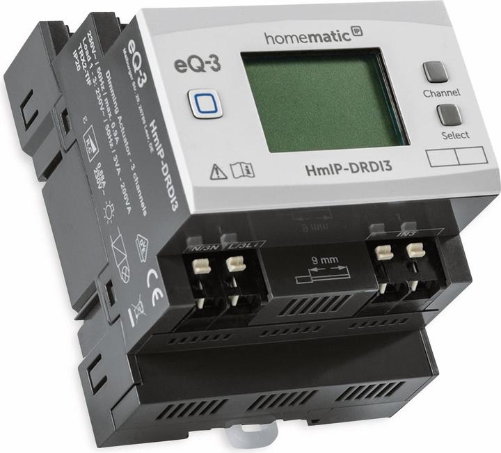 Actual product image Homematic IP Dimming actuator for DIN rail mounting 3-fold (Dimming actuator)