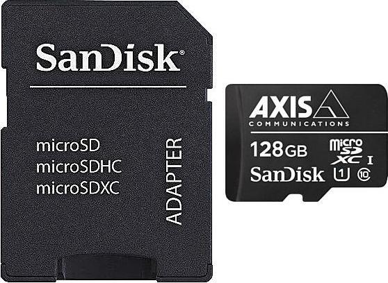 Actual product image Axis Surveillance Card 128 GB (128 GB, microSDXC, U3, UHS-I)