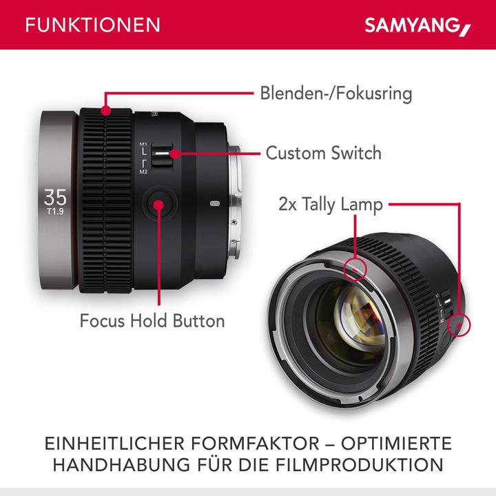 Actual product image Samyang V-AF 35mm f/1.9 FE Sony E (Sony E, full size)