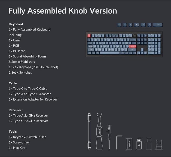 Produktbild Keychron V6 Max (US, Kabelgebunden, Kabellos)